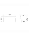 ALTEA * APLIQUE LED BLANCO 21W - 3000K